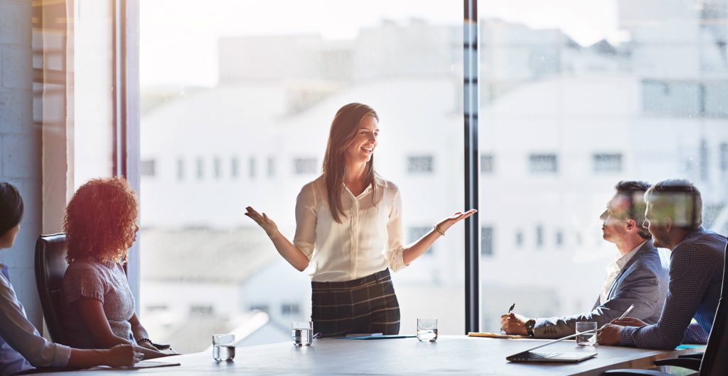 meeting table discussion in office