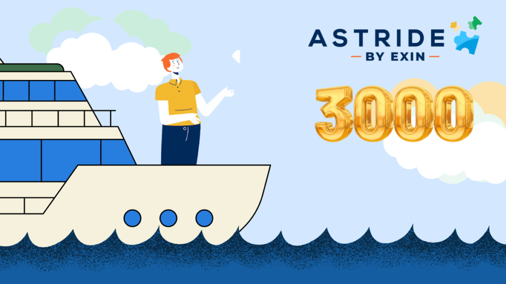 Astride header image 3000 completions 